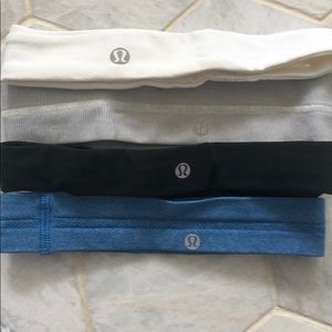 4 pack Lulu lemon headbands